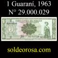 Billetes 1963 -10- Colmn - 1 Guaran